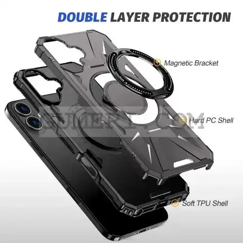 Противоударен Кейс с Ринг за Apple iPhone 16