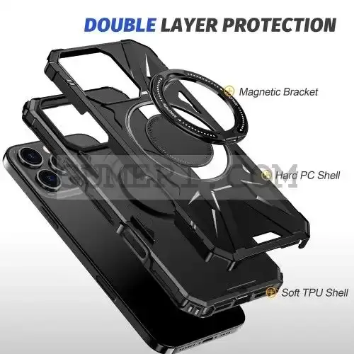 Противоударен Кейс с Ринг за Apple iPhone 16 Pro