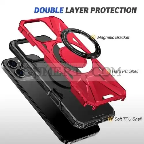 Противоударен Кейс с Ринг за Apple iPhone 16 Pro