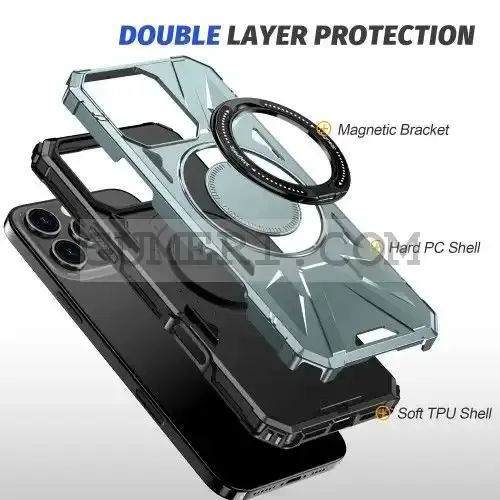 Противоударен Кейс с Ринг за Apple iPhone 16 Pro