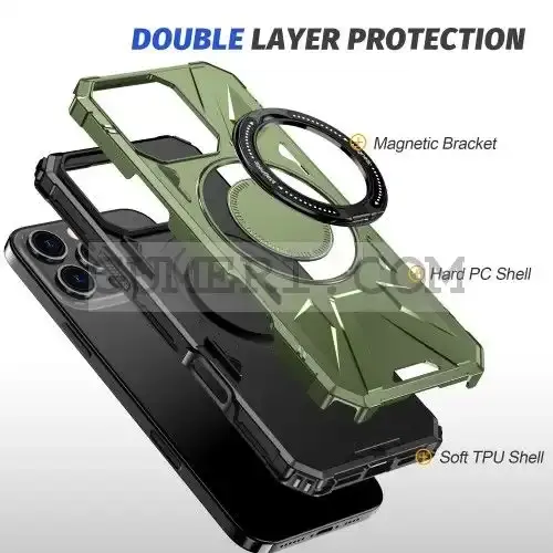 Противоударен Кейс с Ринг за Apple iPhone 16 Pro