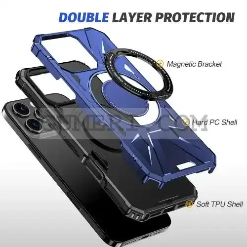 Противоударен Кейс с Ринг за Apple iPhone 16 Pro Max