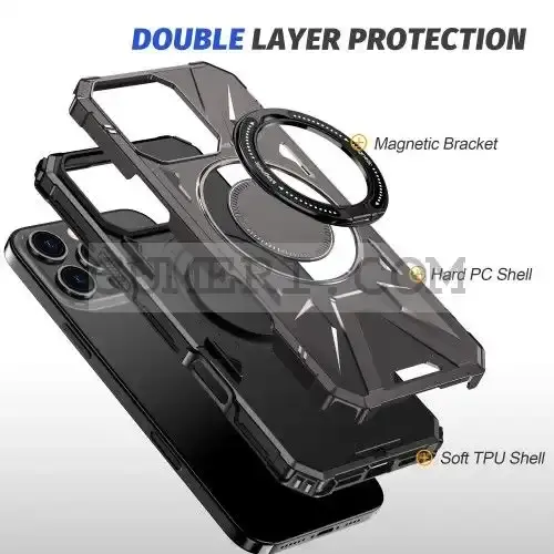 Противоударен Кейс с Ринг за Apple iPhone 16 Pro Max