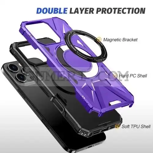 Противоударен Кейс с Ринг за Apple iPhone 16 Pro Max