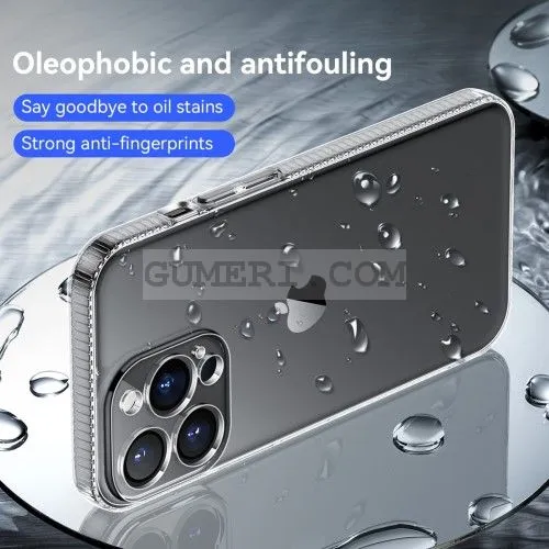 Apple iPhone 13 Pro Max - Силиконов Гръб със Защита за Камерата - Прозрачен