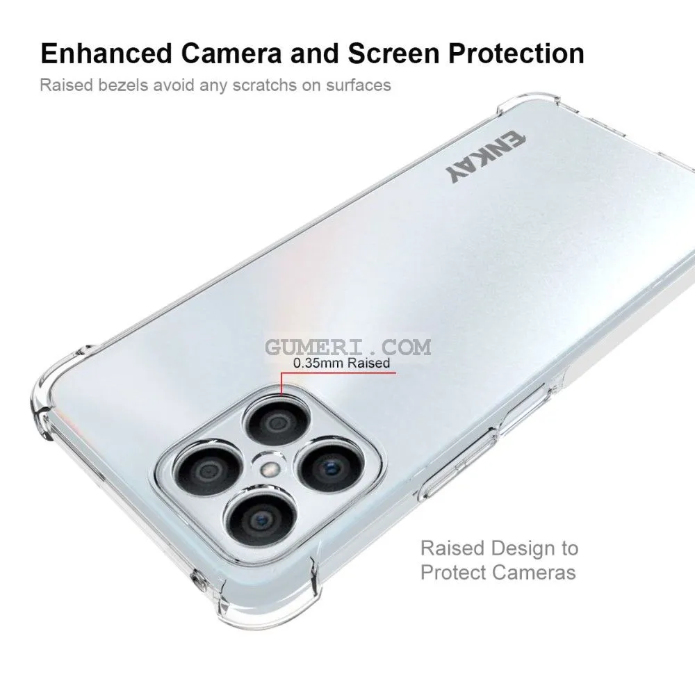 Huawei Honor X8 - Противоударен Силиконов Гръб Air със Защита за Камерата