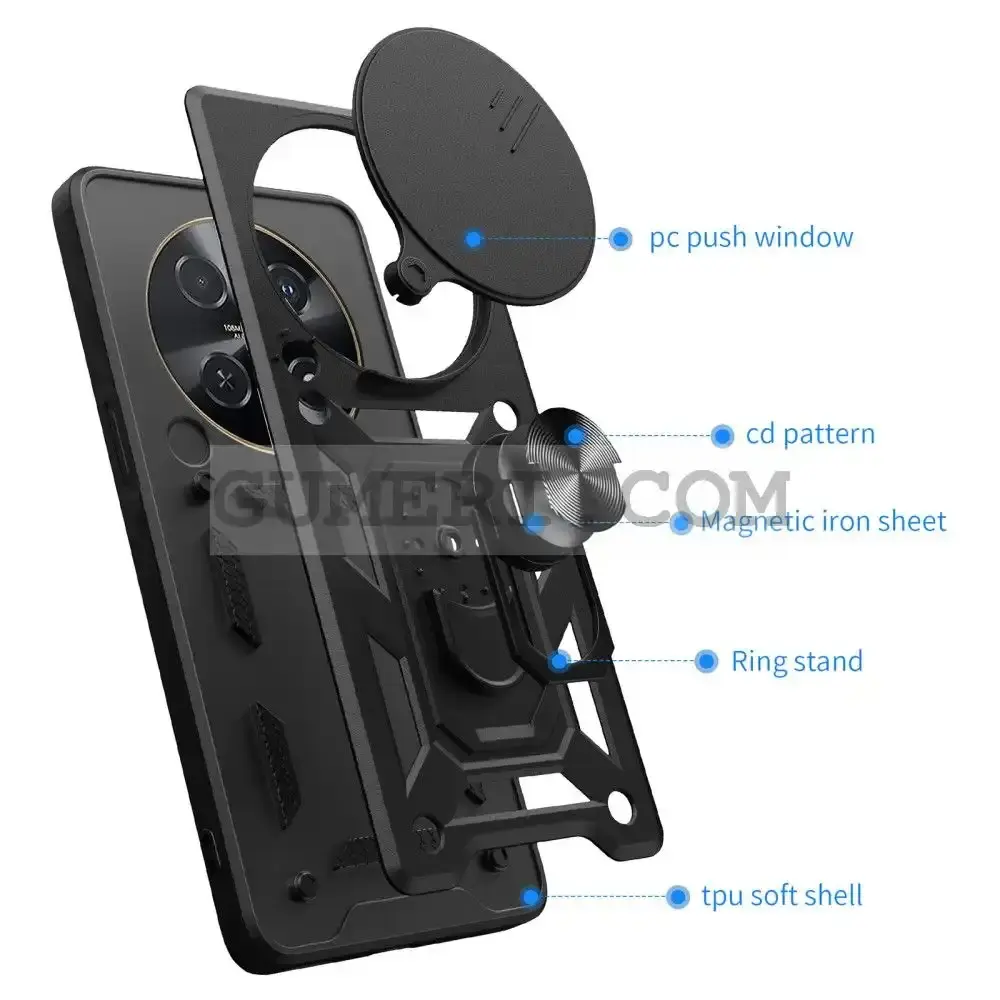 Хибриден Кейс с Капак и Ринг за Huawei Nova 12i