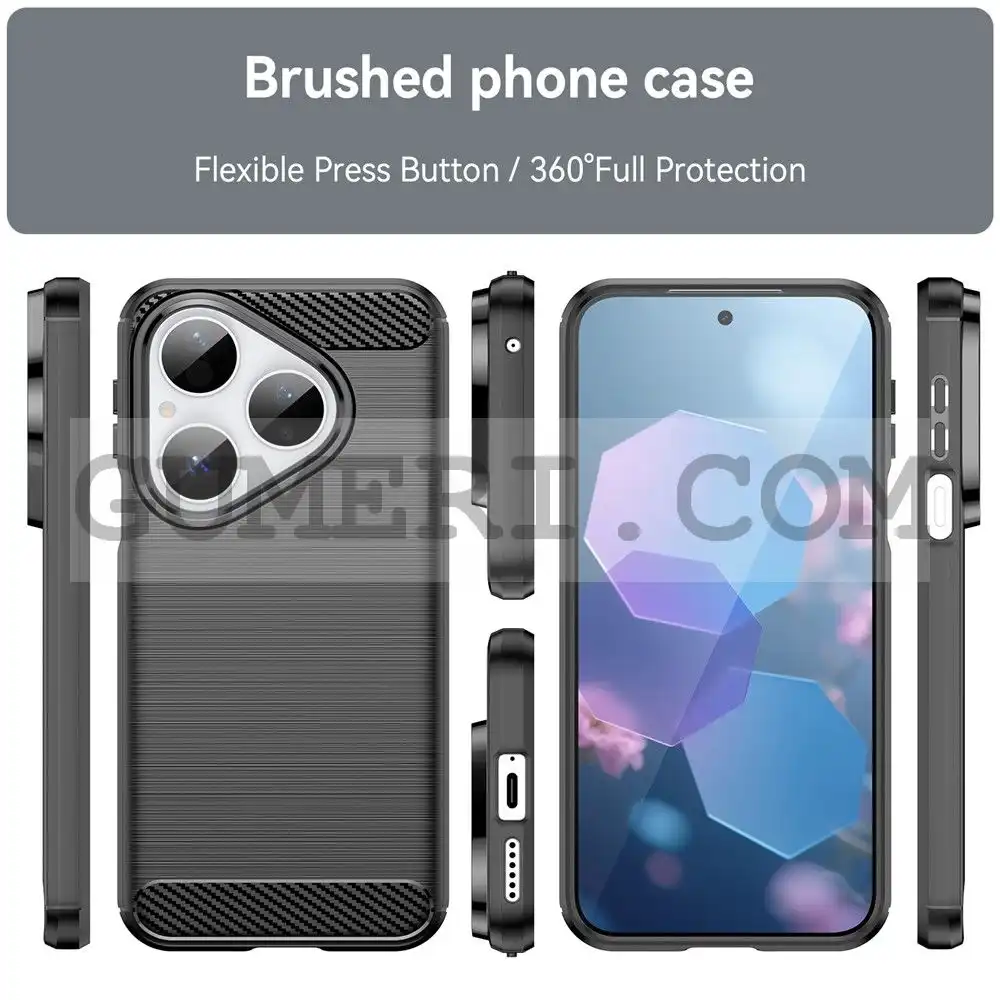 Гръб "Карбон Шарк" за Huawei Pura 80