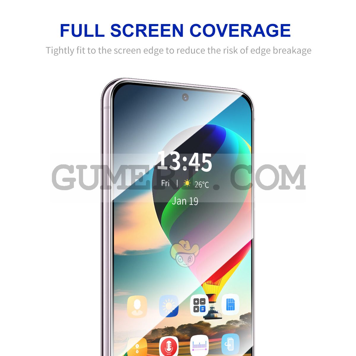 Протектор за Целия Екран Full Glue за Huawei Honor X7d