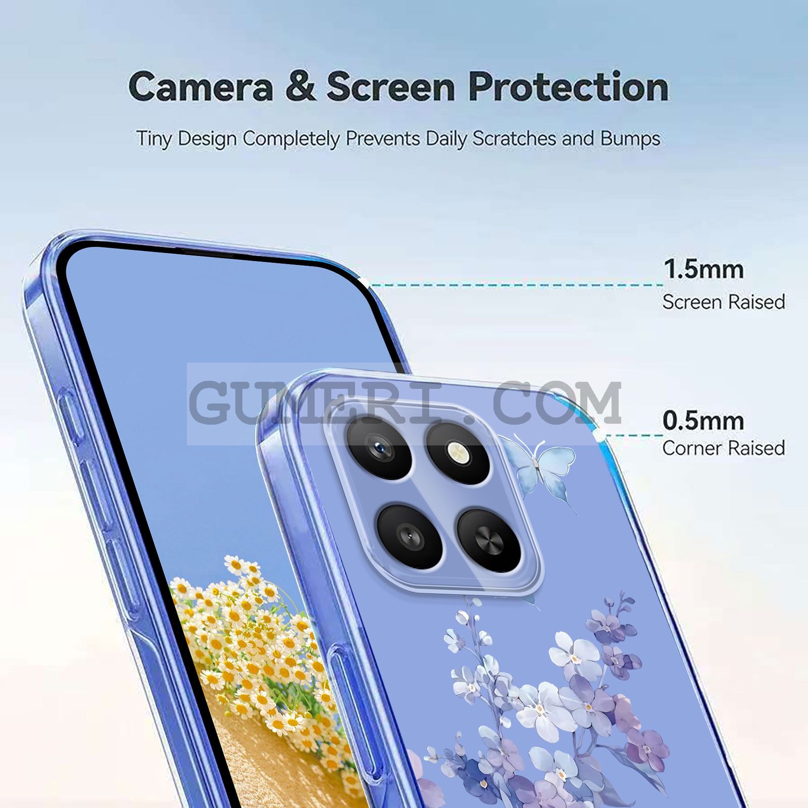 Прозрачен Гръб с Картинки за Huawei Honor X7d