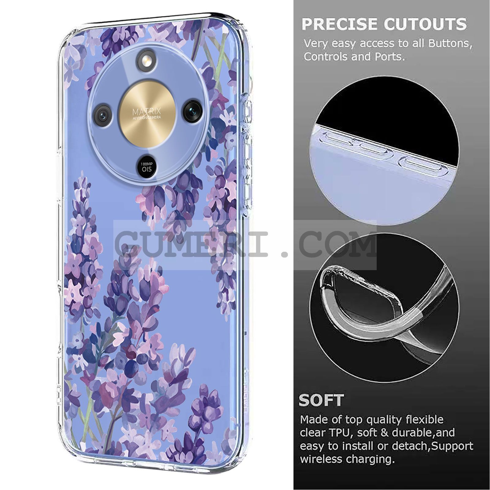 Прозрачен Гръб с Картинки за Huawei Honor Magic8 Lite