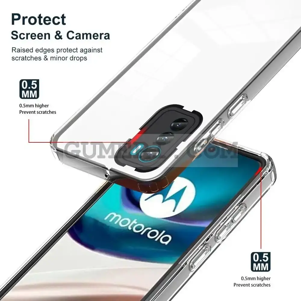 Хибриден Прозрачен Гръб за Motorola Moto G42