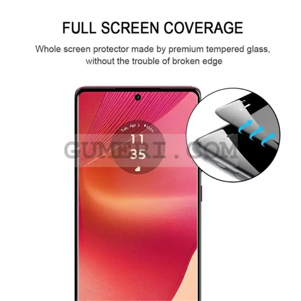 Стъклен Протектор за Целия Екран Full Glue за Motorola Moto G85