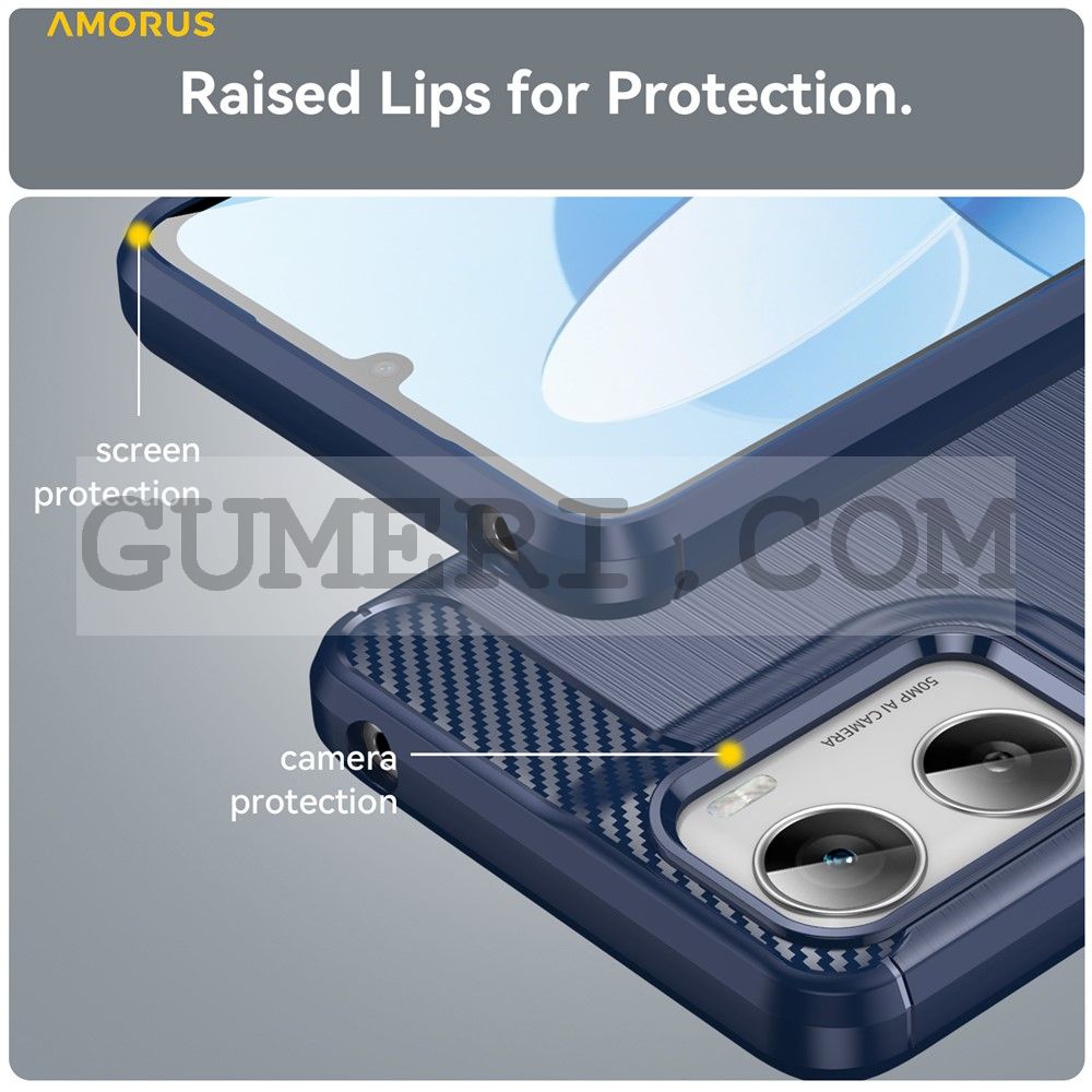 Гръб "Карбон Шарк" за Motorola Moto G06 Power