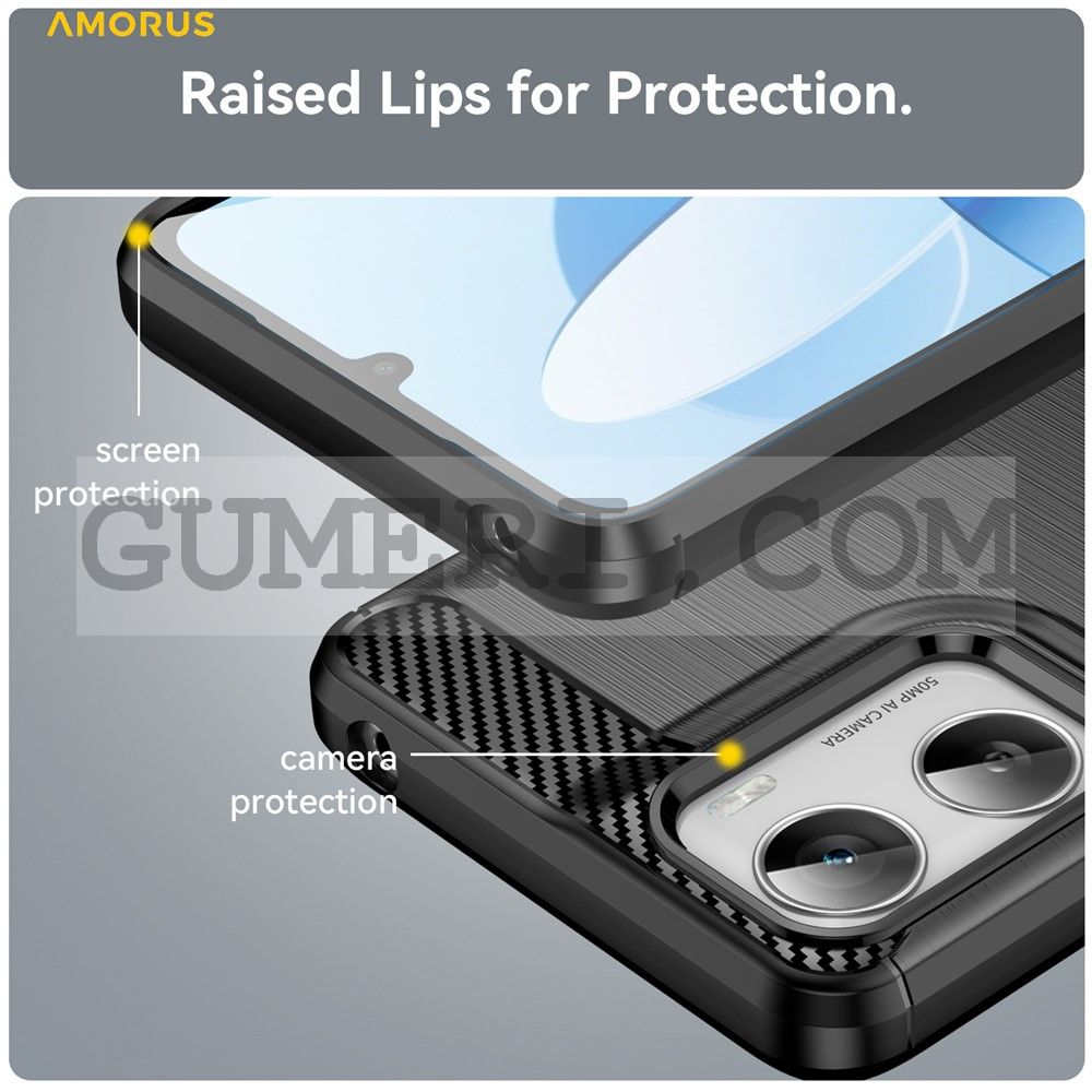 Гръб "Карбон Шарк" за Motorola Moto G06