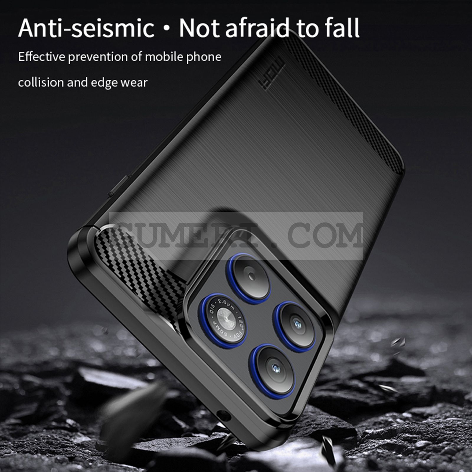 Гръб "Карбон Шарк" за Motorola Edge 70