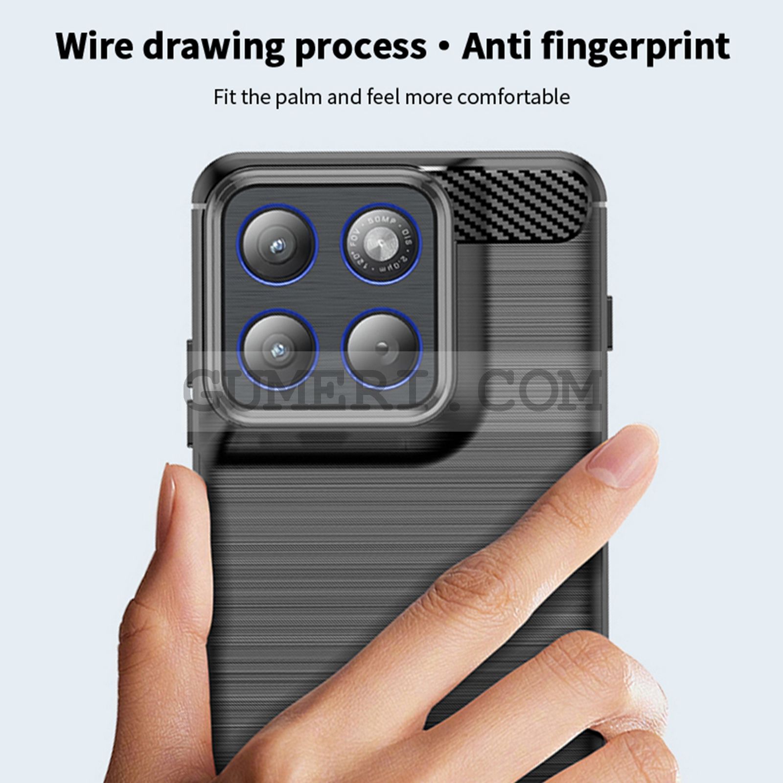 Гръб "Карбон Шарк" за Motorola Edge 70