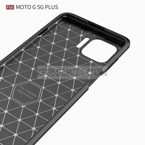 Motorola Moto G 5G Plus - Противоударен Силиконов Гръб - Карбон Шарк