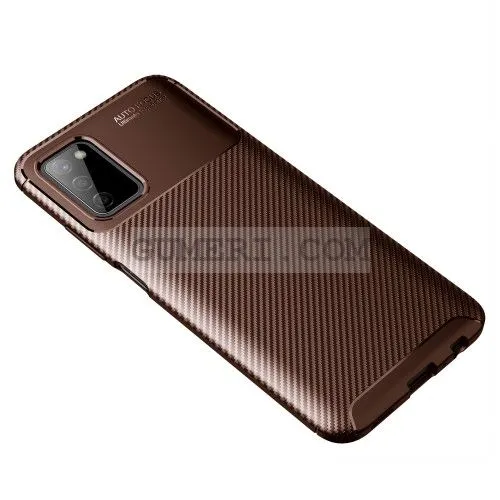 Samsung Galaxy A03s - Силиконов Гръб - Карбон Ауто