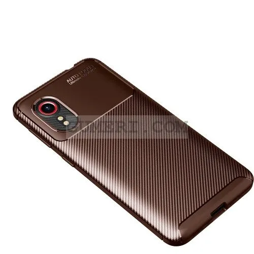 Samsung Galaxy Xcover 5 - Противоударен Силиконов Гръб - Карбон Ауто