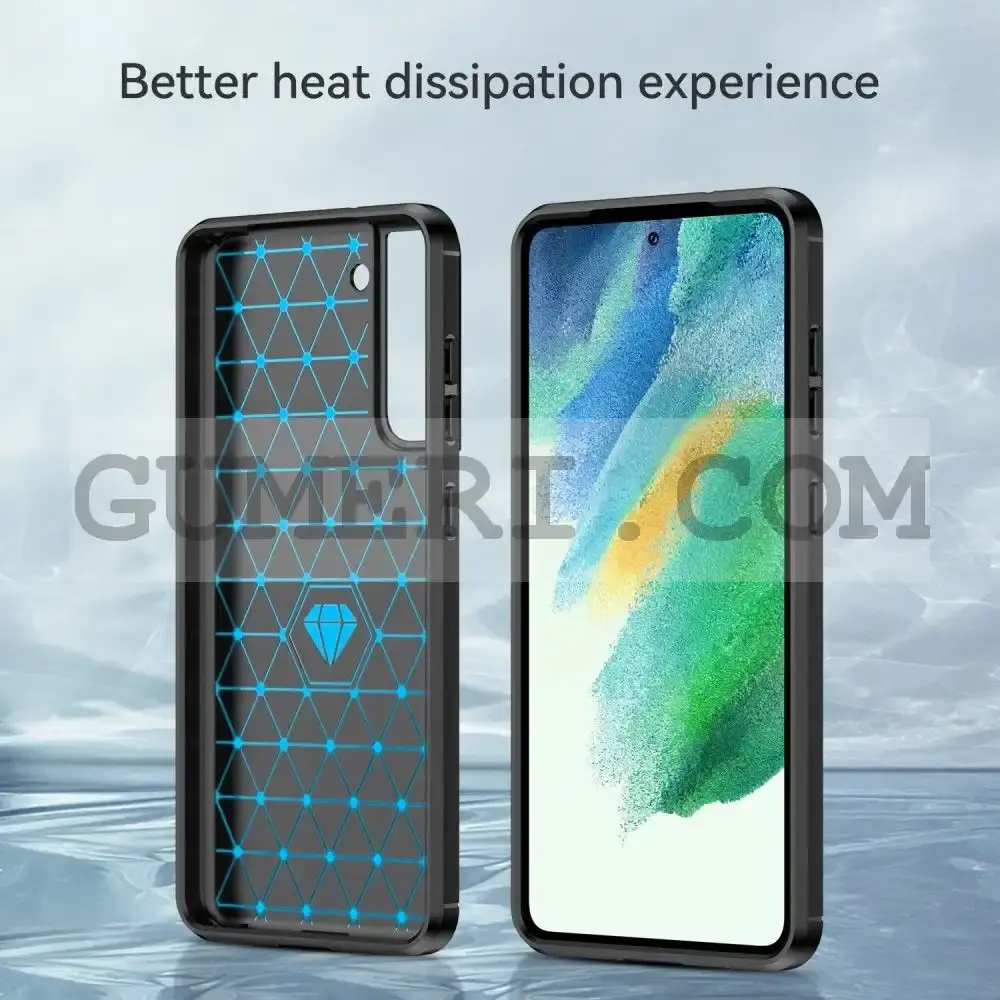 Samsung Galaxy S21 FE - Гръб - Карбон Шарк