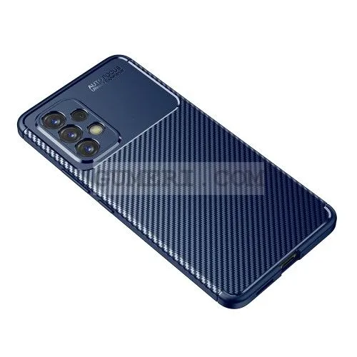 Samsung Galaxy A53 5G - Противоударен Силиконов Гръб - Карбон Ауто