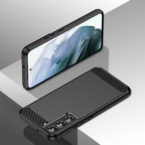 Samsung Galaxy S22 5G - Противоударен Силиконов Гръб - Карбон Шарк