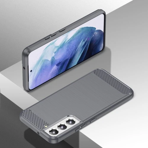 Samsung Galaxy S22 5G - Противоударен Силиконов Гръб - Карбон Шарк