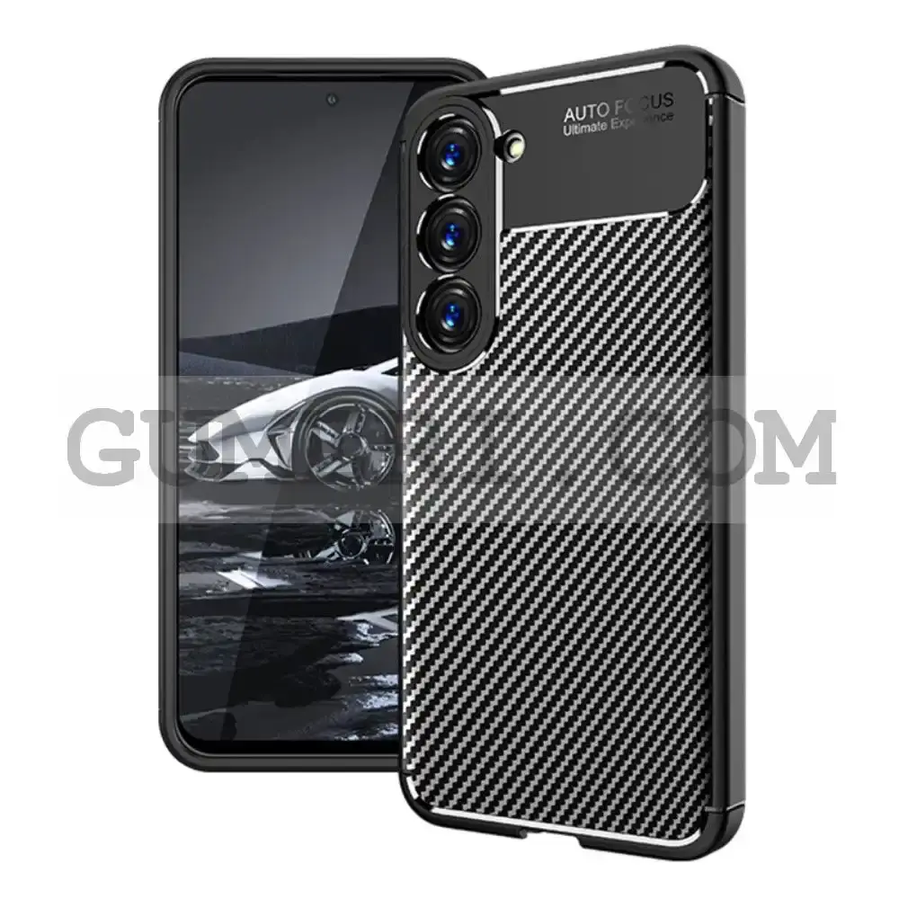 Samsung Galaxy S23 - Силиконов Гръб - Карбон Ауто