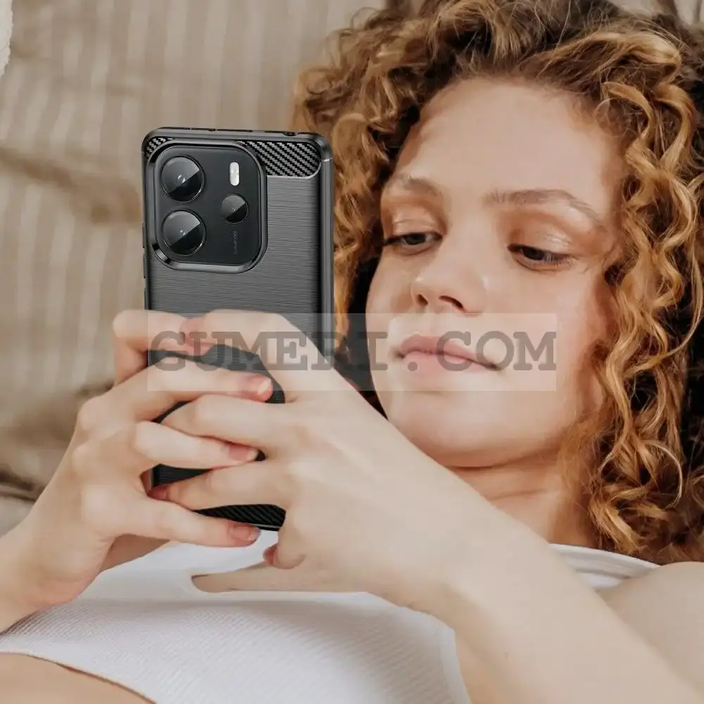 Гръб "Карбон Шарк" за Xiaomi Redmi Note 14 4G