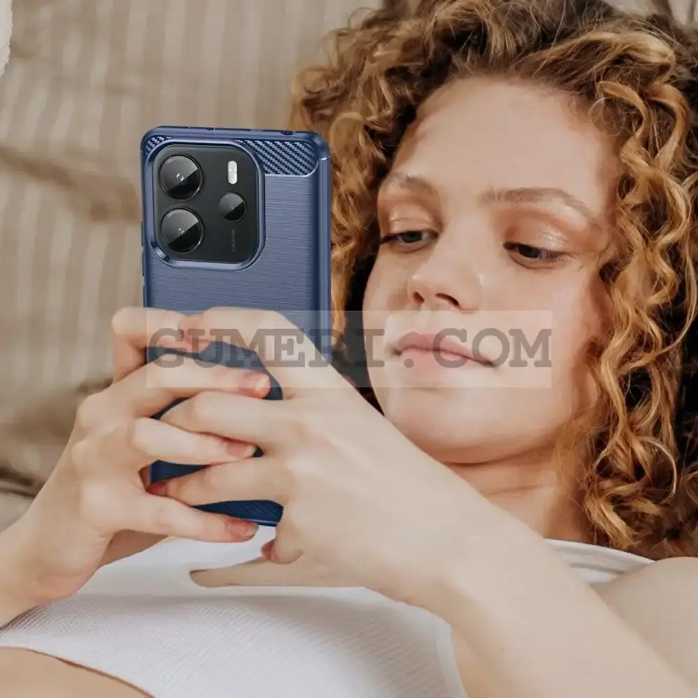 Гръб "Карбон Шарк" за Xiaomi Redmi Note 14 4G