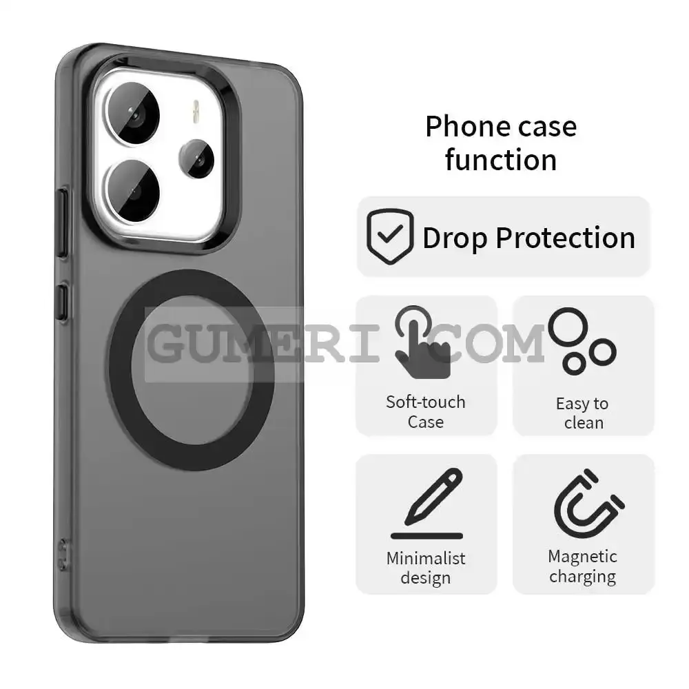 Хибриден Magsafe Мат Кейс за Xiaomi Redmi Note 14 4G