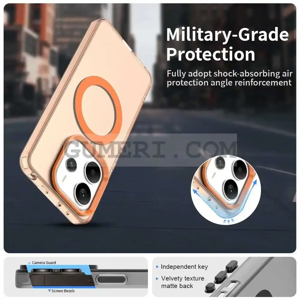 Хибриден Magsafe Мат Кейс за Xiaomi Redmi Note 14 4G