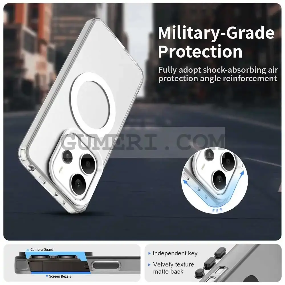 Хибриден Magsafe Мат Кейс за Xiaomi Redmi Note 14 4G