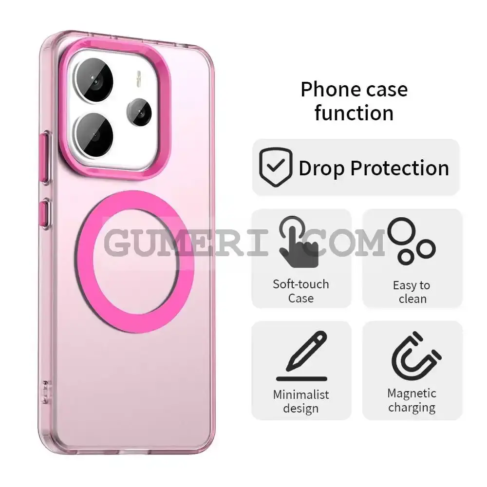 Хибриден Magsafe Мат Кейс за Xiaomi Redmi Note 14 4G