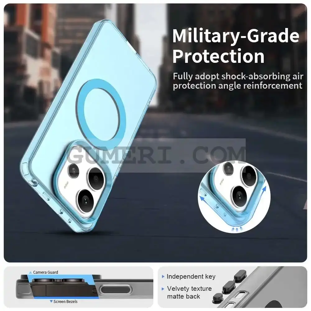 Хибриден Magsafe Мат Кейс за Xiaomi Redmi Note 14 4G