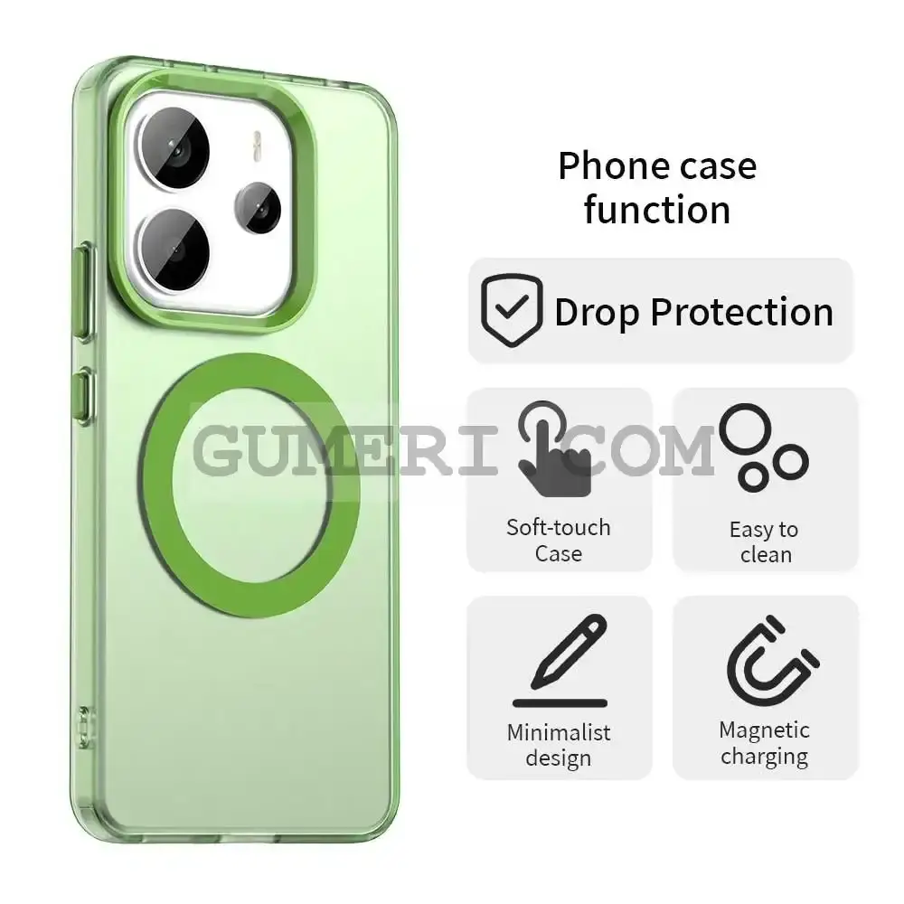 Хибриден Magsafe Мат Кейс за Xiaomi Redmi Note 14 4G