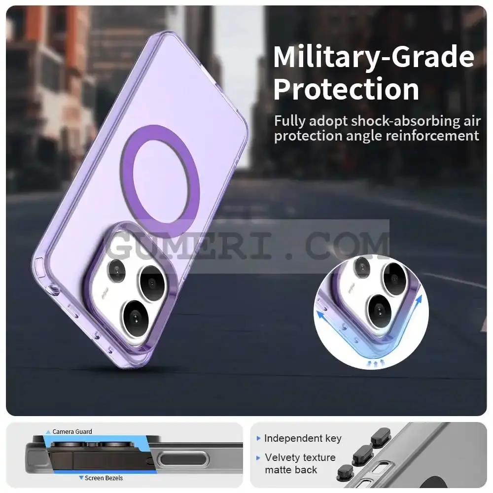 Хибриден Magsafe Мат Кейс за Xiaomi Redmi Note 14 4G