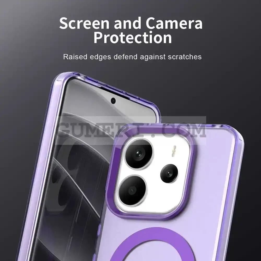 Хибриден Magsafe Мат Кейс за Xiaomi Redmi Note 14 4G