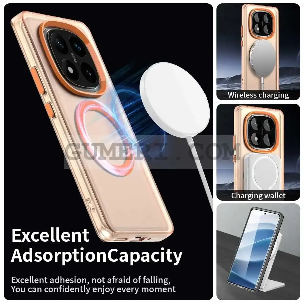 Хибриден Magsafe Мат Кейс за Xiaomi Redmi Note 14 Pro 4G