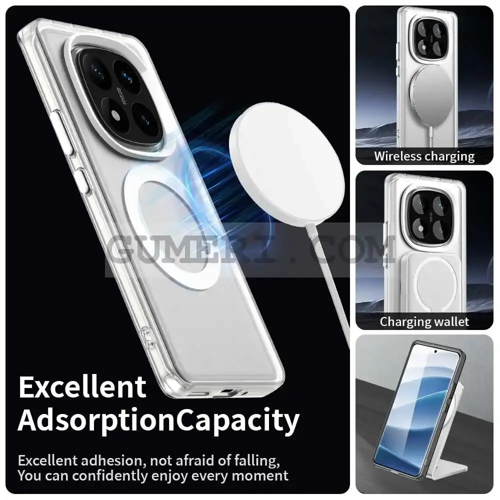 Хибриден Magsafe Мат Кейс за Xiaomi Redmi Note 14 Pro 4G