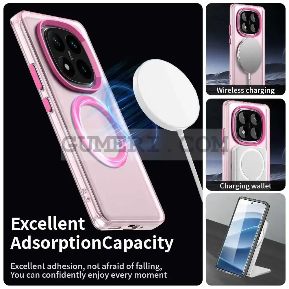 Хибриден Magsafe Мат Кейс за Xiaomi Redmi Note 14 Pro 4G