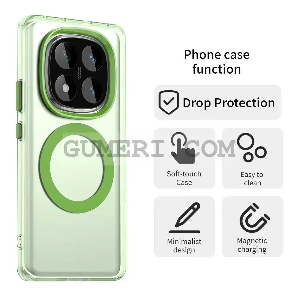 Хибриден Magsafe Мат Кейс за Xiaomi Redmi Note 14 Pro 4G