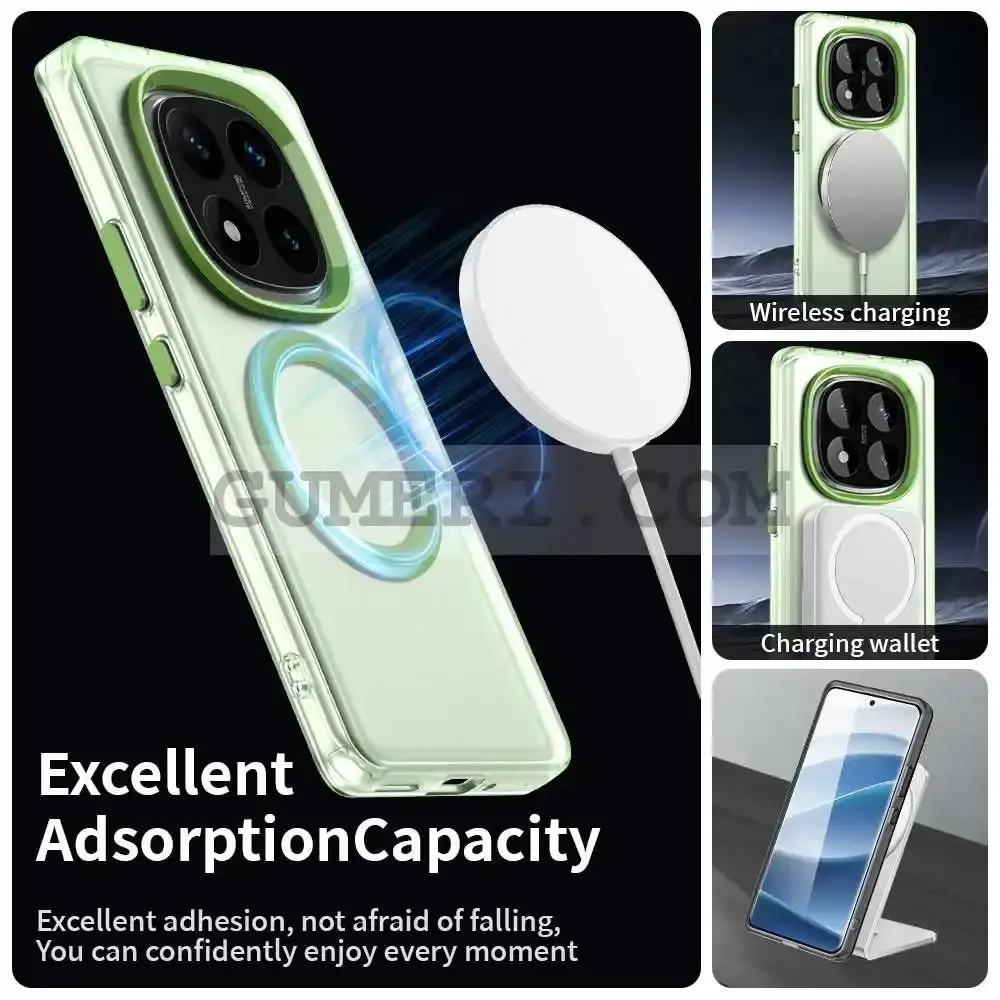 Хибриден Magsafe Мат Кейс за Xiaomi Redmi Note 14 Pro 4G