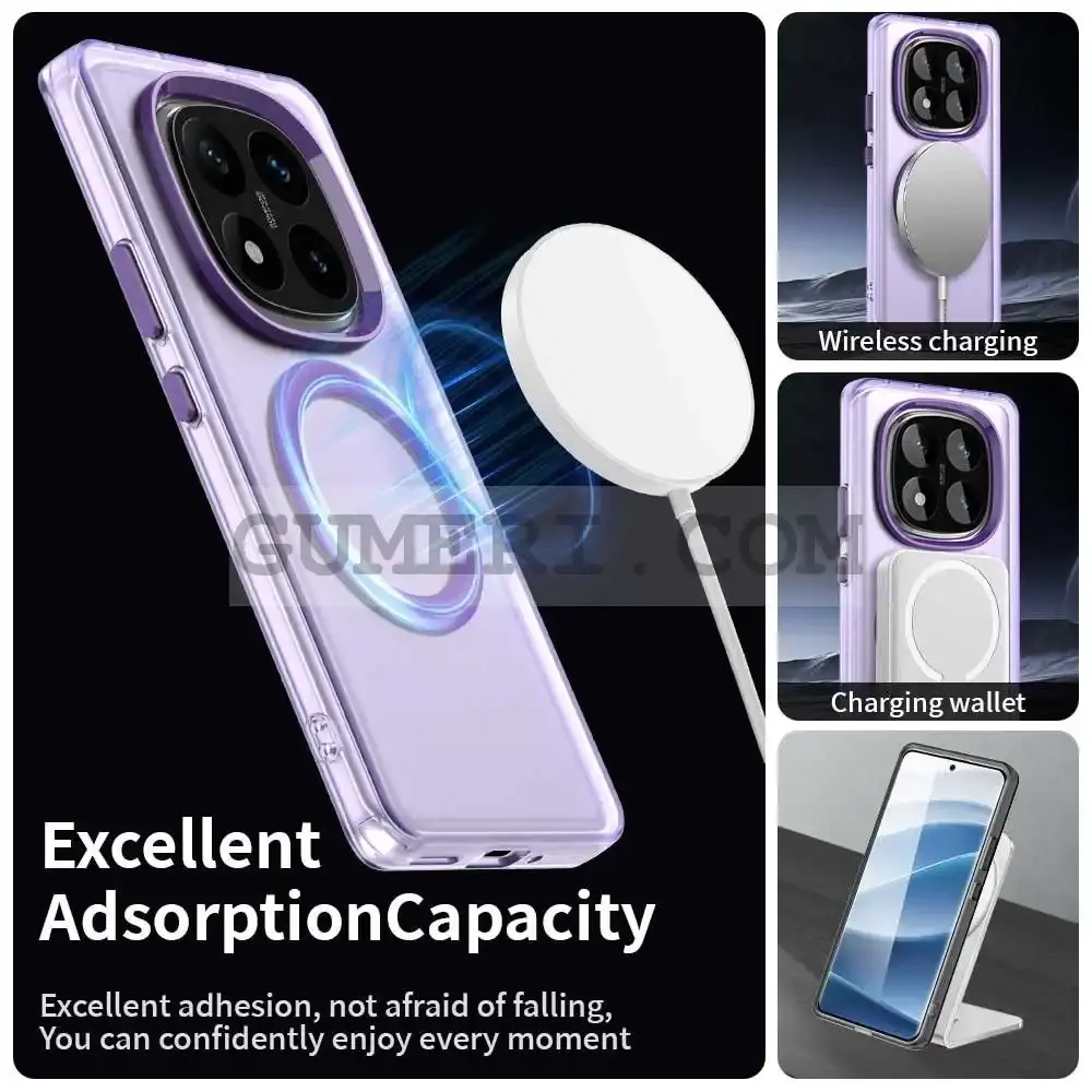 Хибриден Magsafe Мат Кейс за Xiaomi Redmi Note 14 Pro 4G