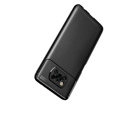 Xiaomi Poco X3 (NFC) - Силиконов Гръб - Карбон Ауто