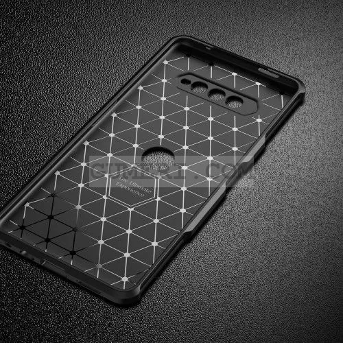 Xiaomi Black Shark 4 - Противоударен Силиконов Гръб - Карбон Ауто - Кафяв