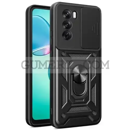 Хибриден Кейс с Капак и Ринг за Oppo Reno12 Pro