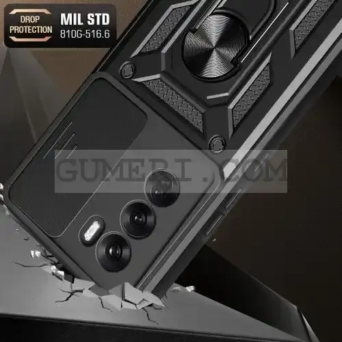 Хибриден Кейс с Капак и Ринг за Oppo Reno12 Pro