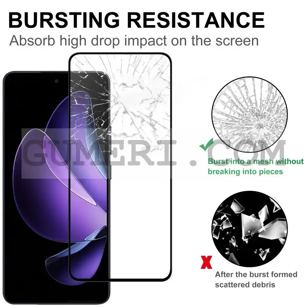 Стъклен Протектор за Целия Екран Full Glue за Oppo Reno13 F